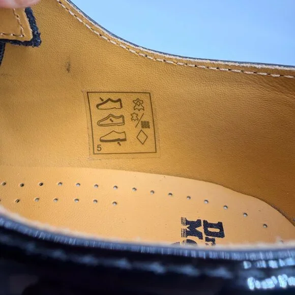 Dr. Martens 10084 Black Patent Leather Classic Lace Up Oxford EU 39 / US 8 L - Picture 11 of 11